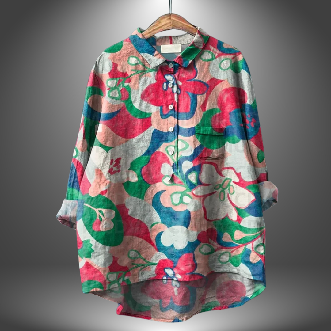 Virginia | Chemise Florale Artisanale pour Femmes