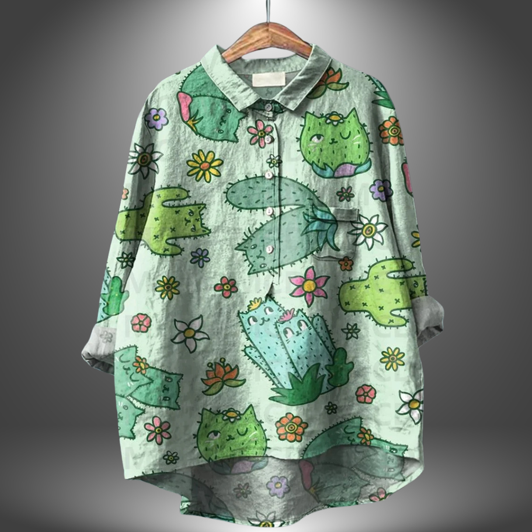 Virginia | Chemise Florale Artisanale pour Femmes