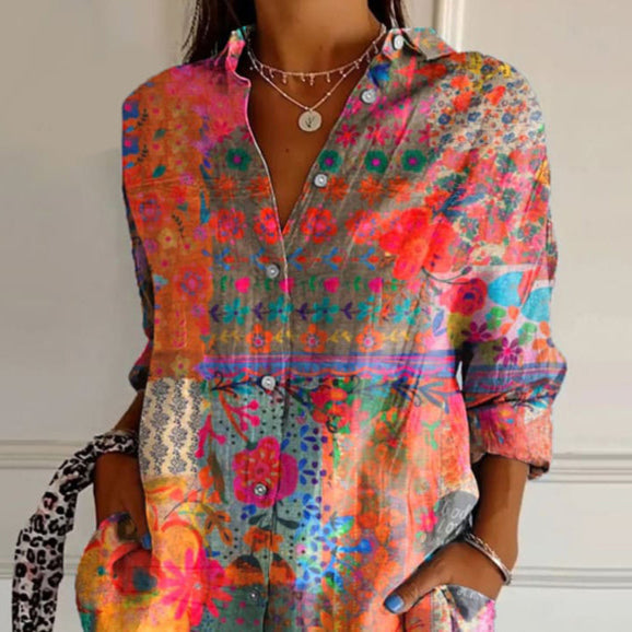 Iva™ | Blouse élégante avec imprimé floral