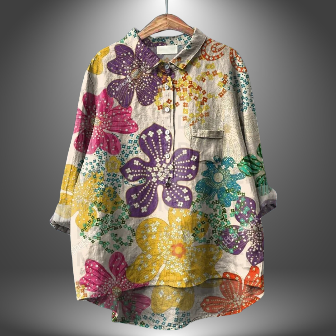 Virginia | Chemise Florale Artisanale pour Femmes
