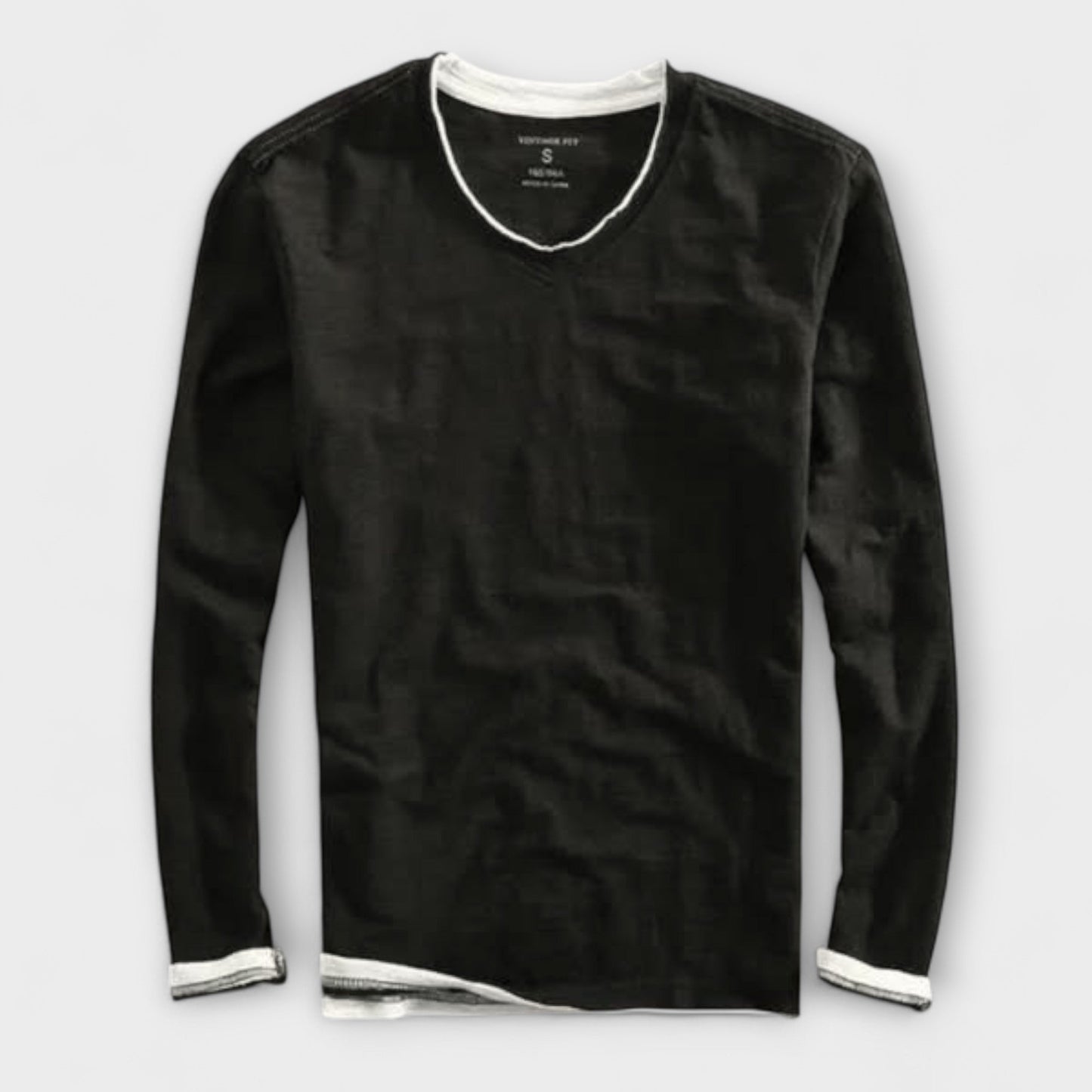 T-shirt en coton à manches longues
