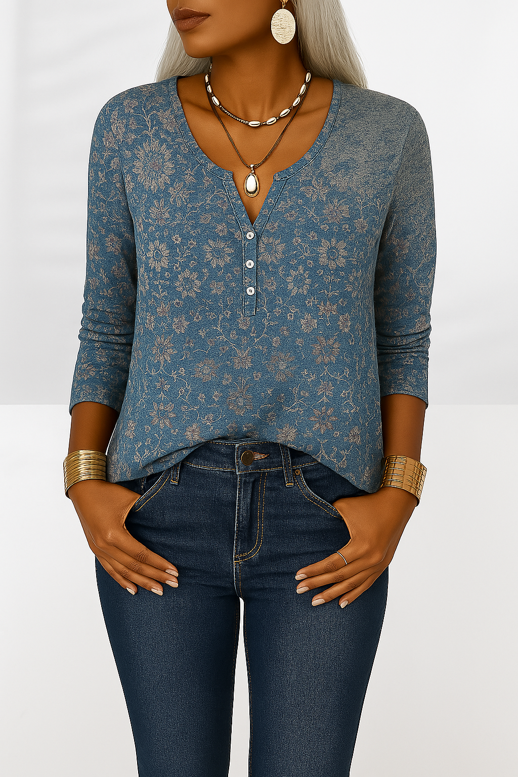 Alina - Élégante Blouse Boho