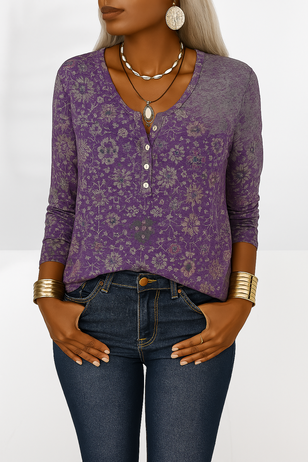 Alina - Élégante Blouse Boho