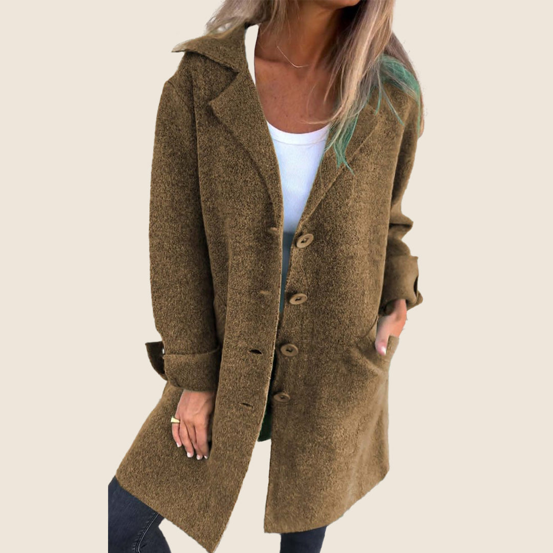 Frankie | Manteau oversized décontracté avec revers