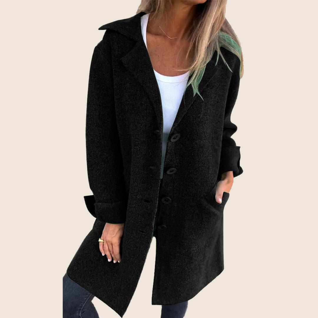 Frankie | Manteau oversized décontracté avec revers