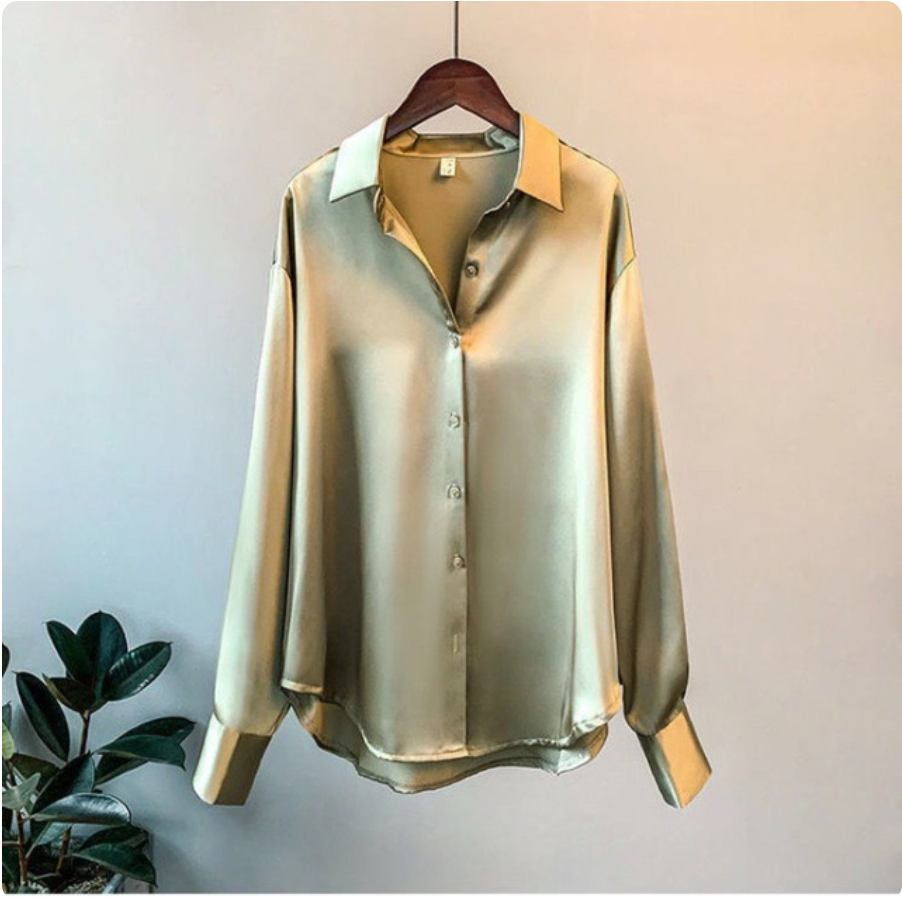 Pia™ - Chemisier en satin pour femmes