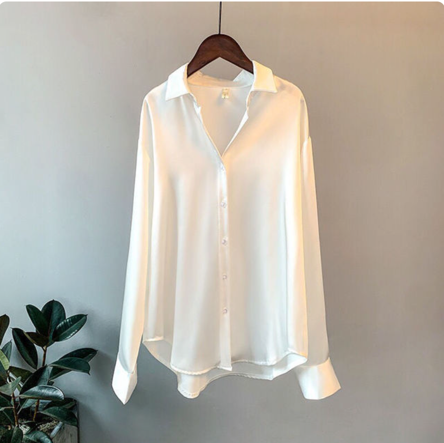 Pia™ - Chemisier en satin pour femmes