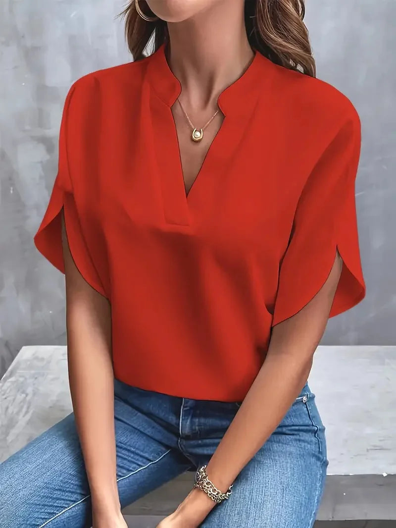 Bettina | Blouse fluide à décolleté en V élégant