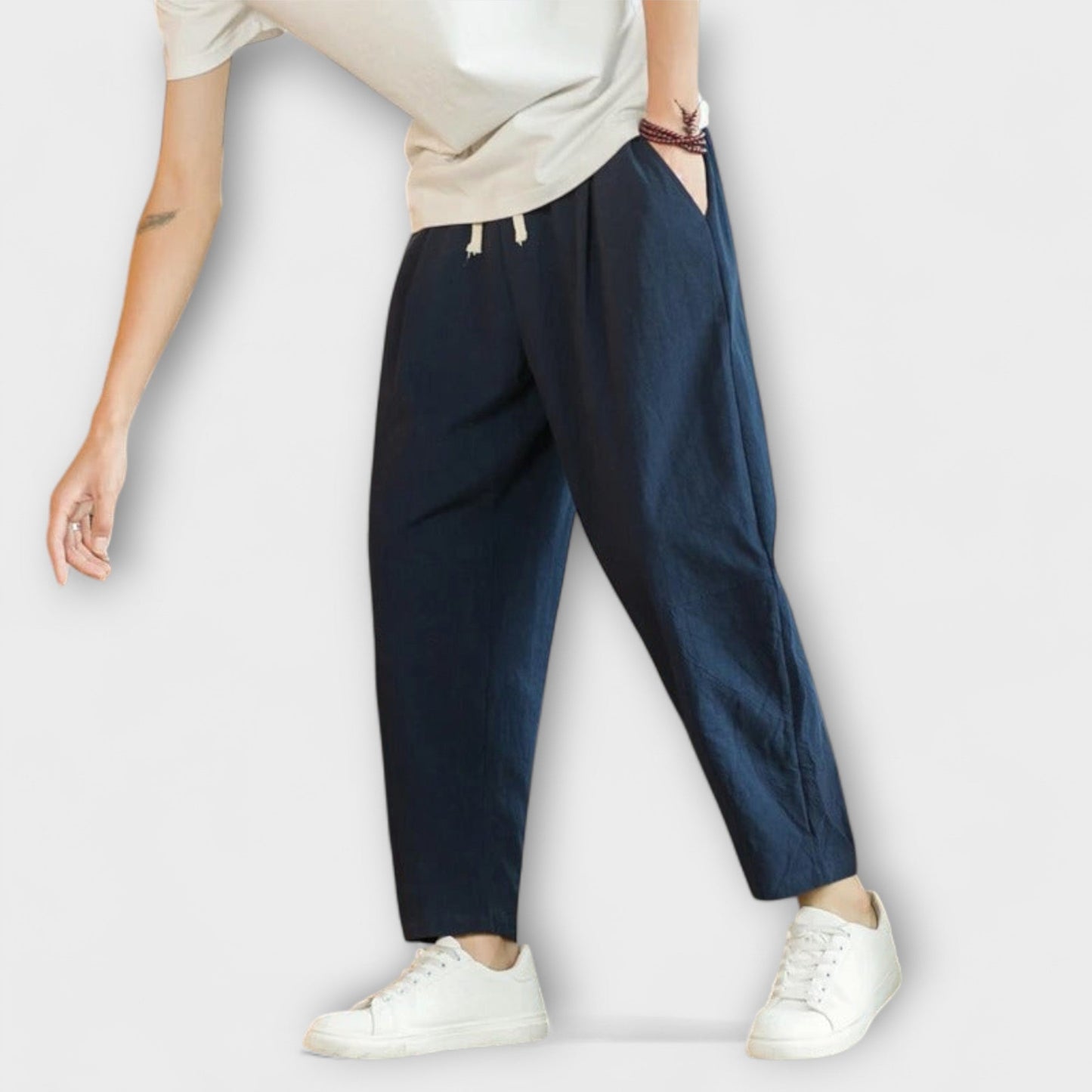 Pantalons en Coton Décontractés