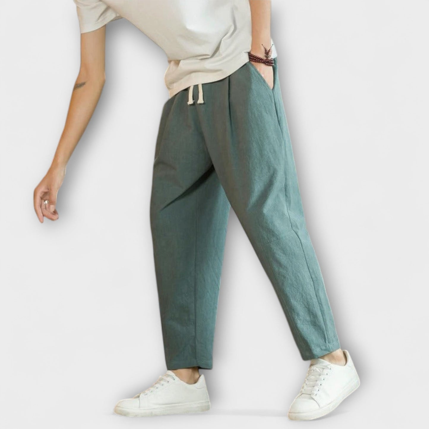 Pantalons en Coton Décontractés