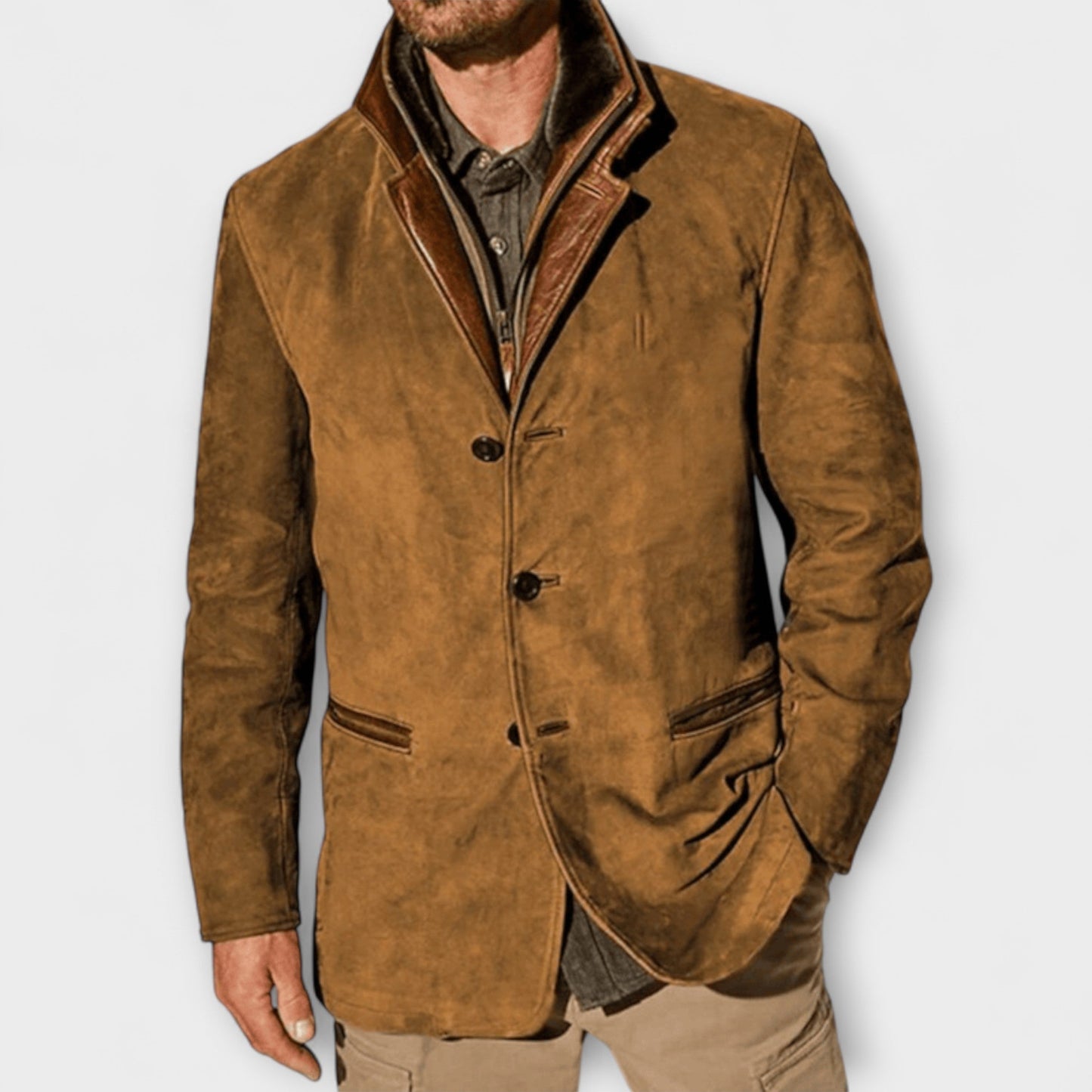 Veste en Suède Vintage