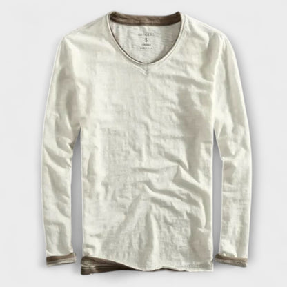 T-shirt en coton à manches longues