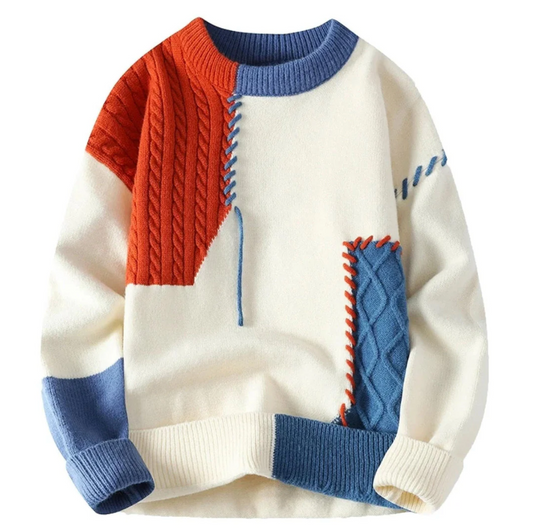 Tomas | Pull en patchwork
