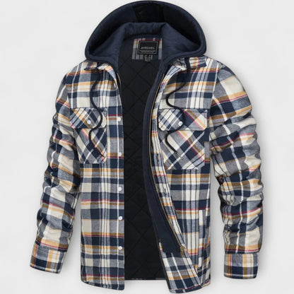 Veste à Capuche à Carreaux Classique